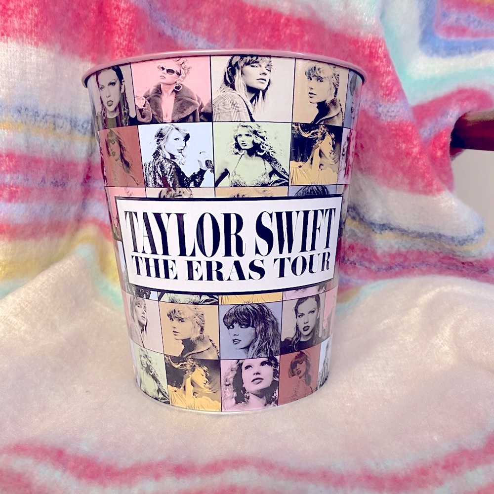 Taylor Swift The Eras Tour movie AMC classic pink popcorn tin bucket *RARE*